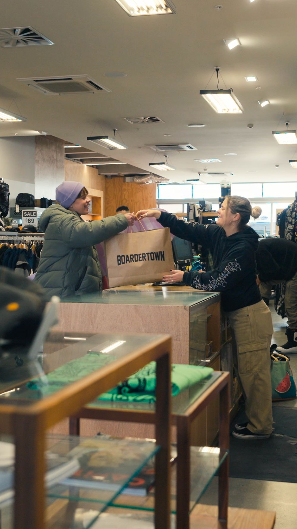 Browsing outdoor gear ahead of the ski season
